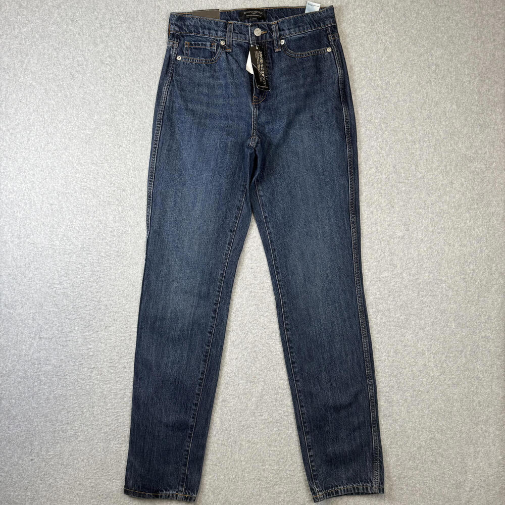 Banana Republic Women's Size 25/0 Tall High Rise Straight Leg Jeans Blue NEW